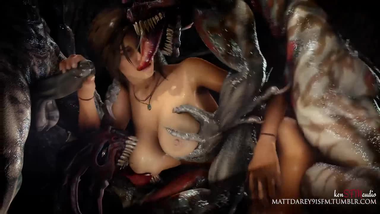 Lara croft monster porn