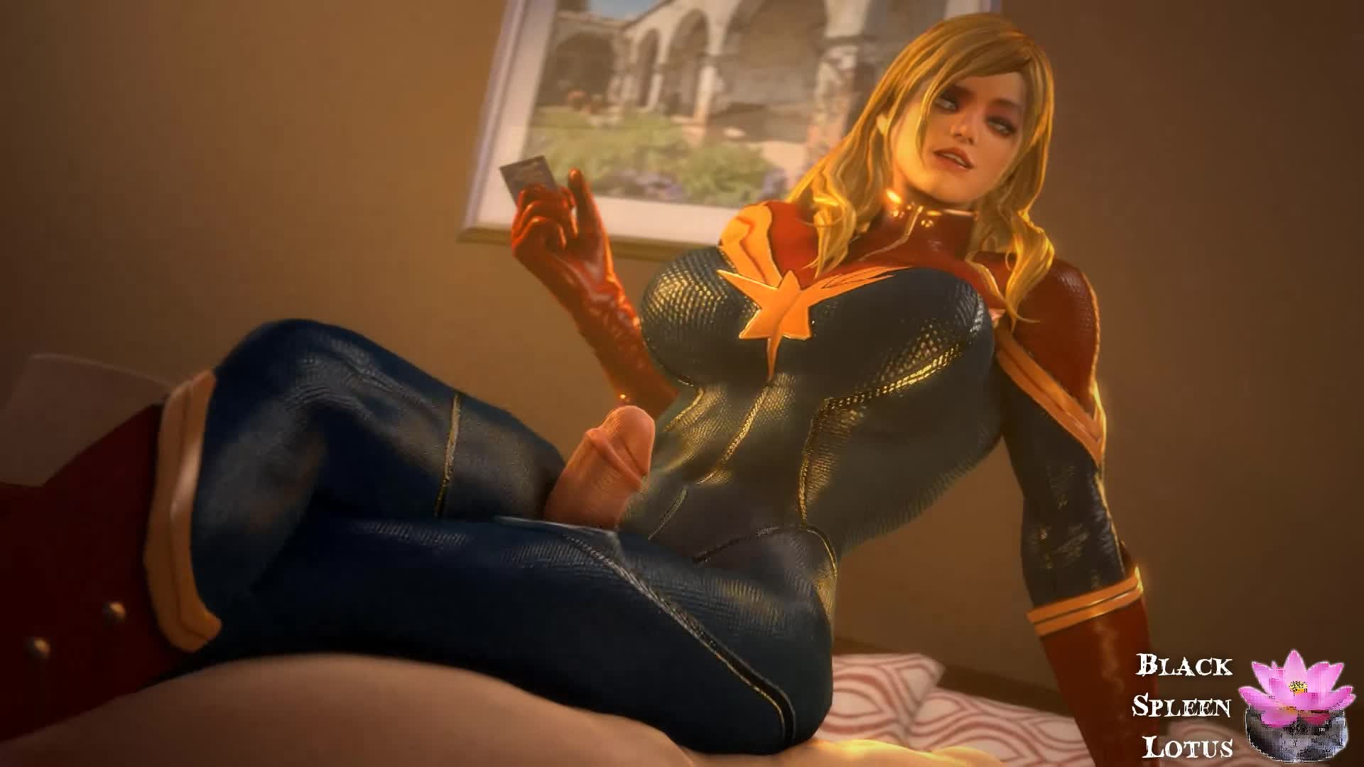 Marvel Captain Marvel Bodysuit 3d - Lewd.ninja