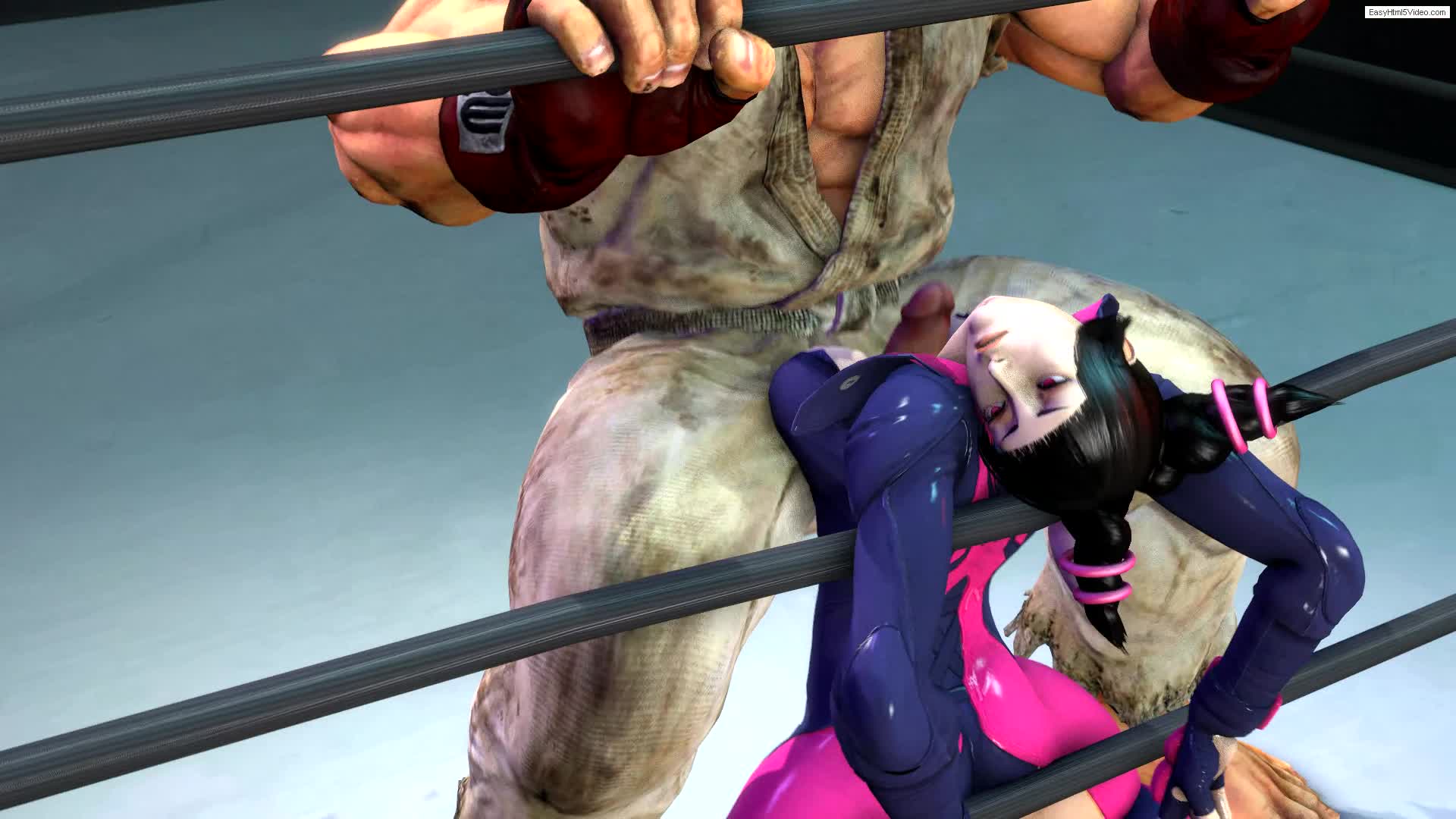 Street Fighter Juri Han Bouncing Breasts 3d - Lewd.ninja