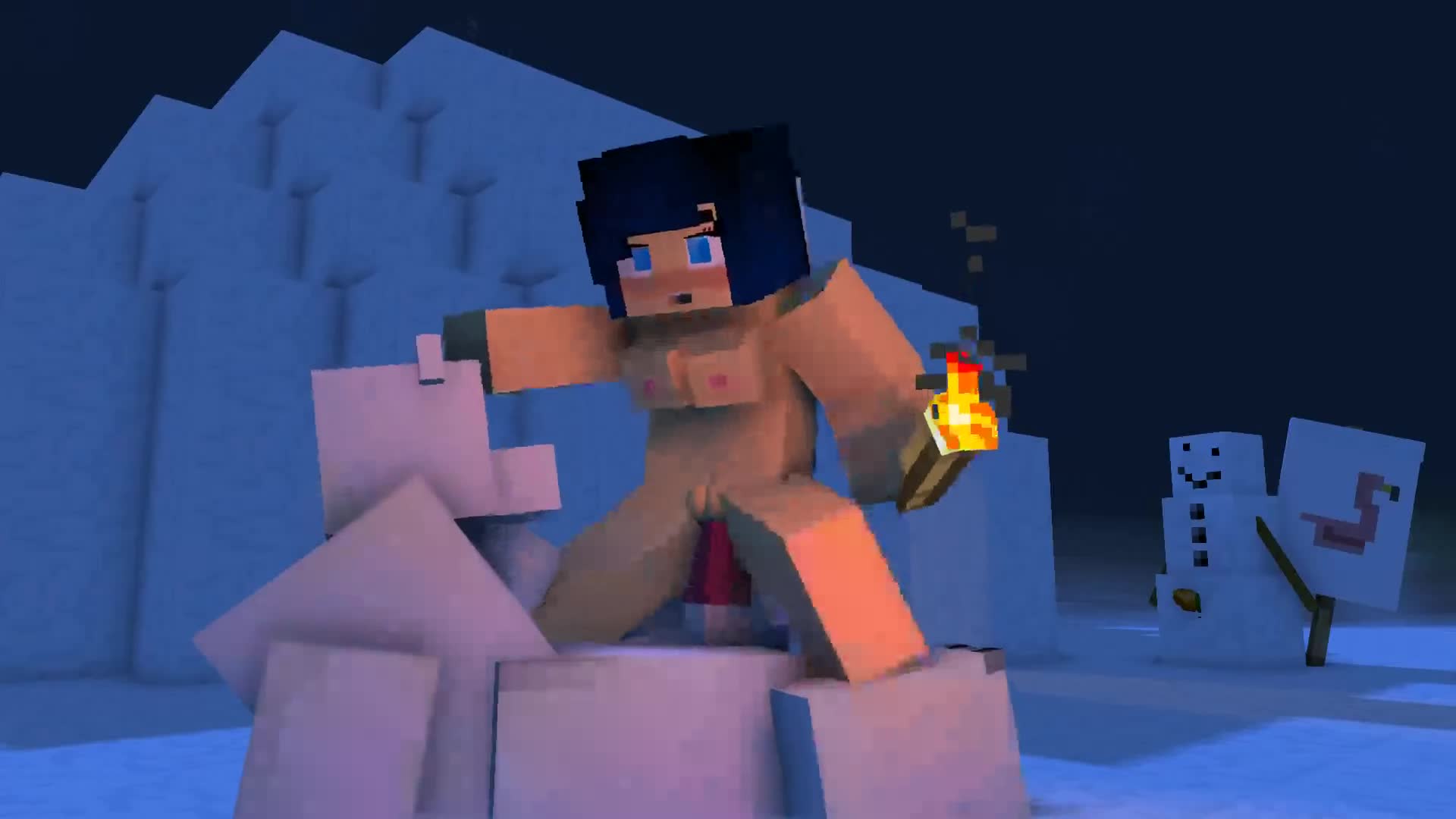 Minecraft snow golem porn