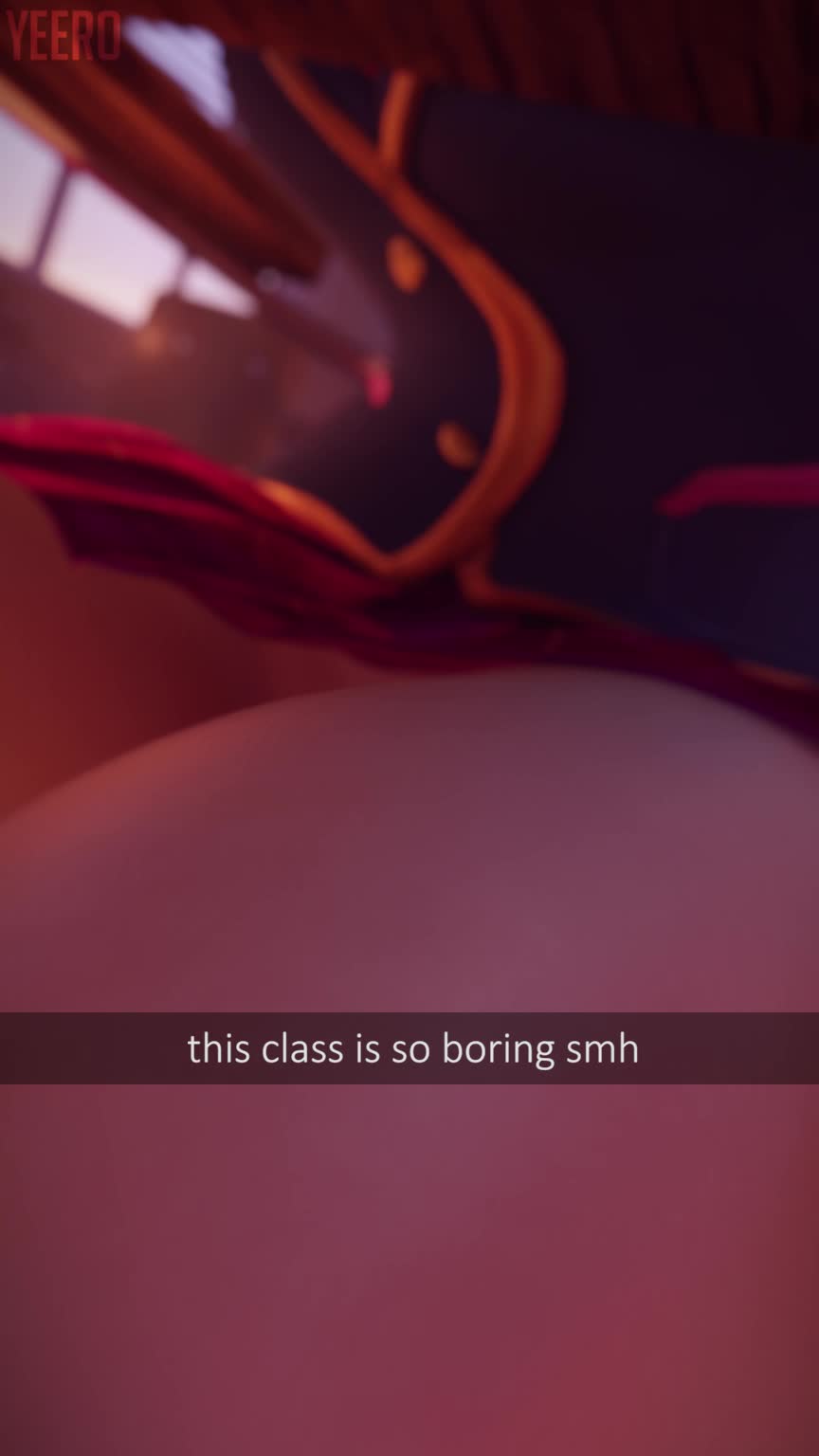 Dva bored in class porn