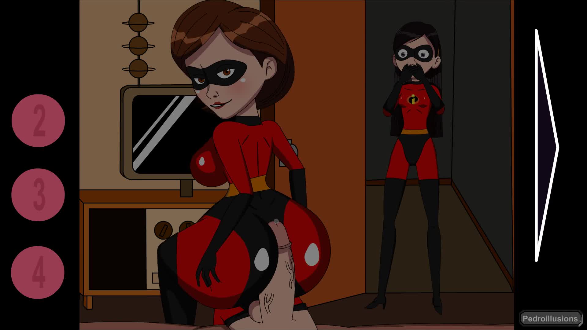 The Incredibles Dash Sex - The Incredibles Dash Parr Bouncing Breasts Animated - Lewd.ninja