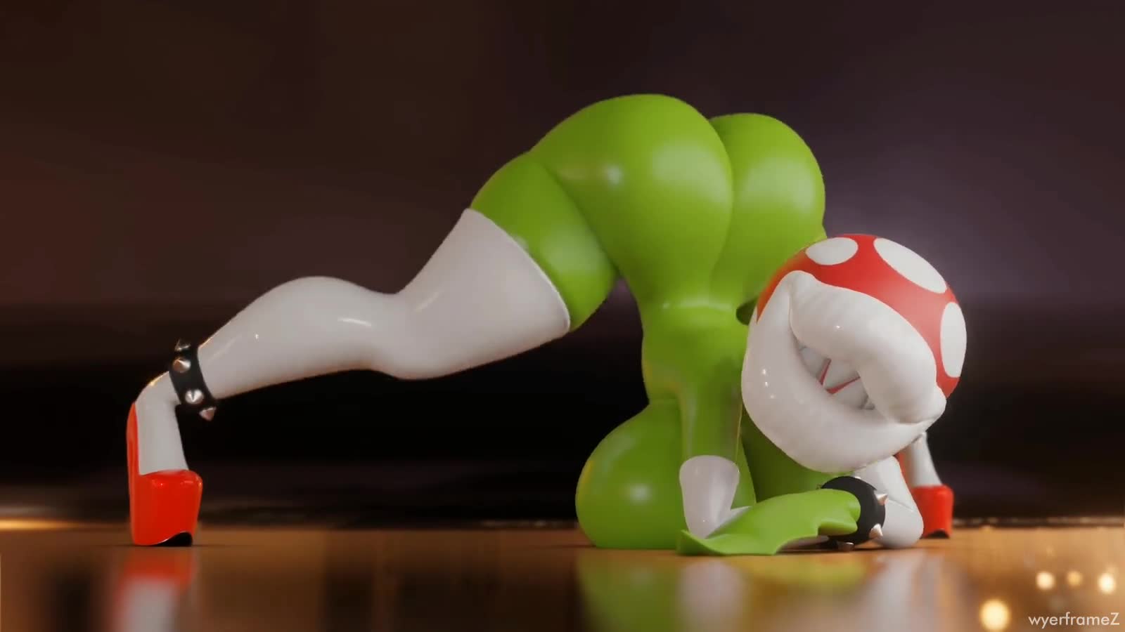 Mario (series) Piranha Plant Anthro 3d - Lewd.ninja