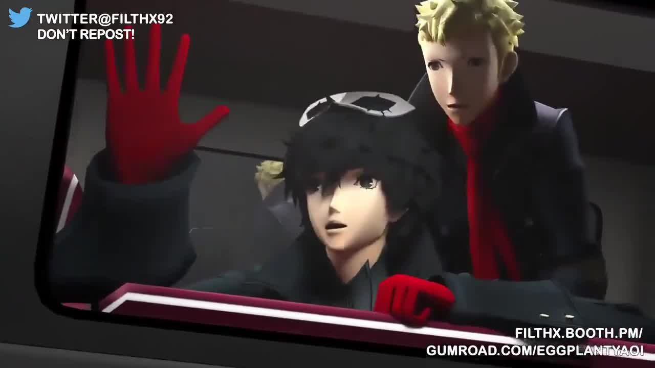 Persona Akira Kurusu Anal 3d Lewd ninja 