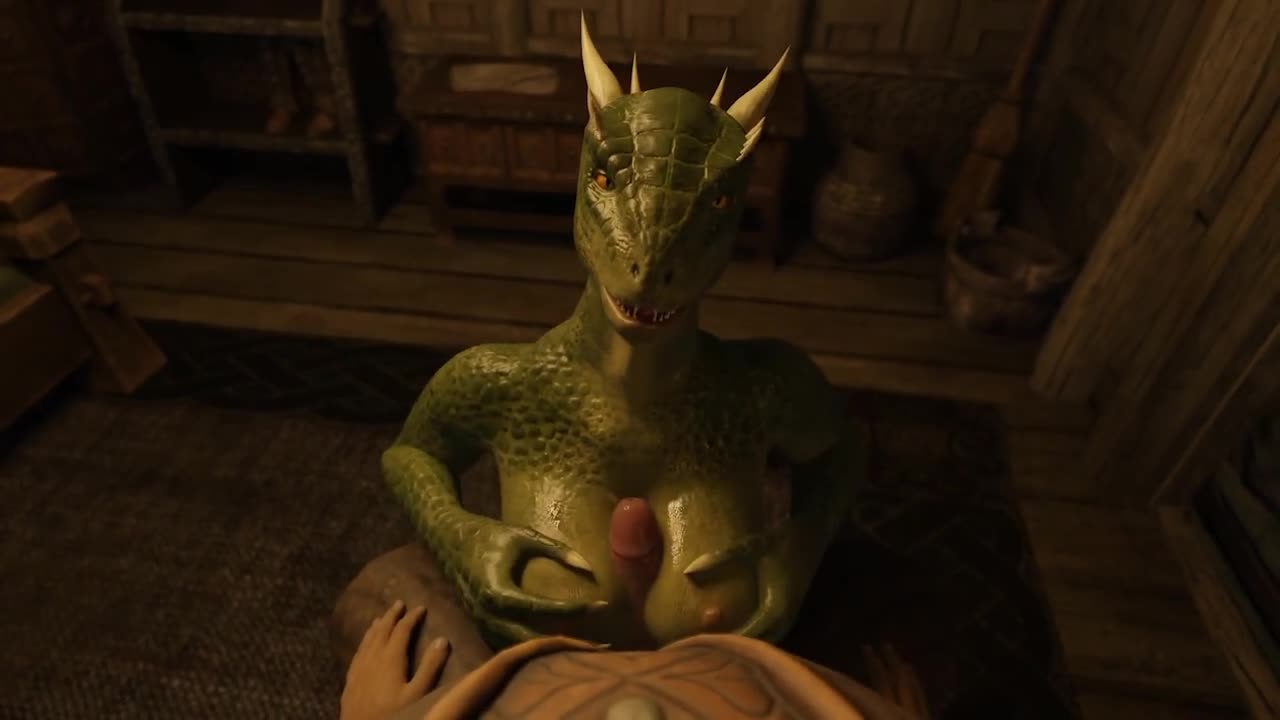 The Lusty Argonian Maid Hentai