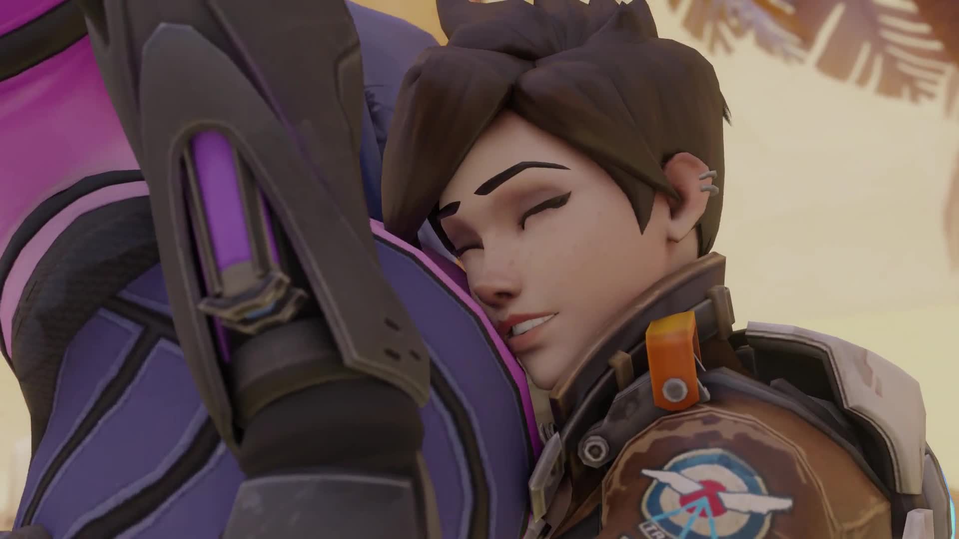 Overwatch Tracer Ass Hug - Lewd.ninja