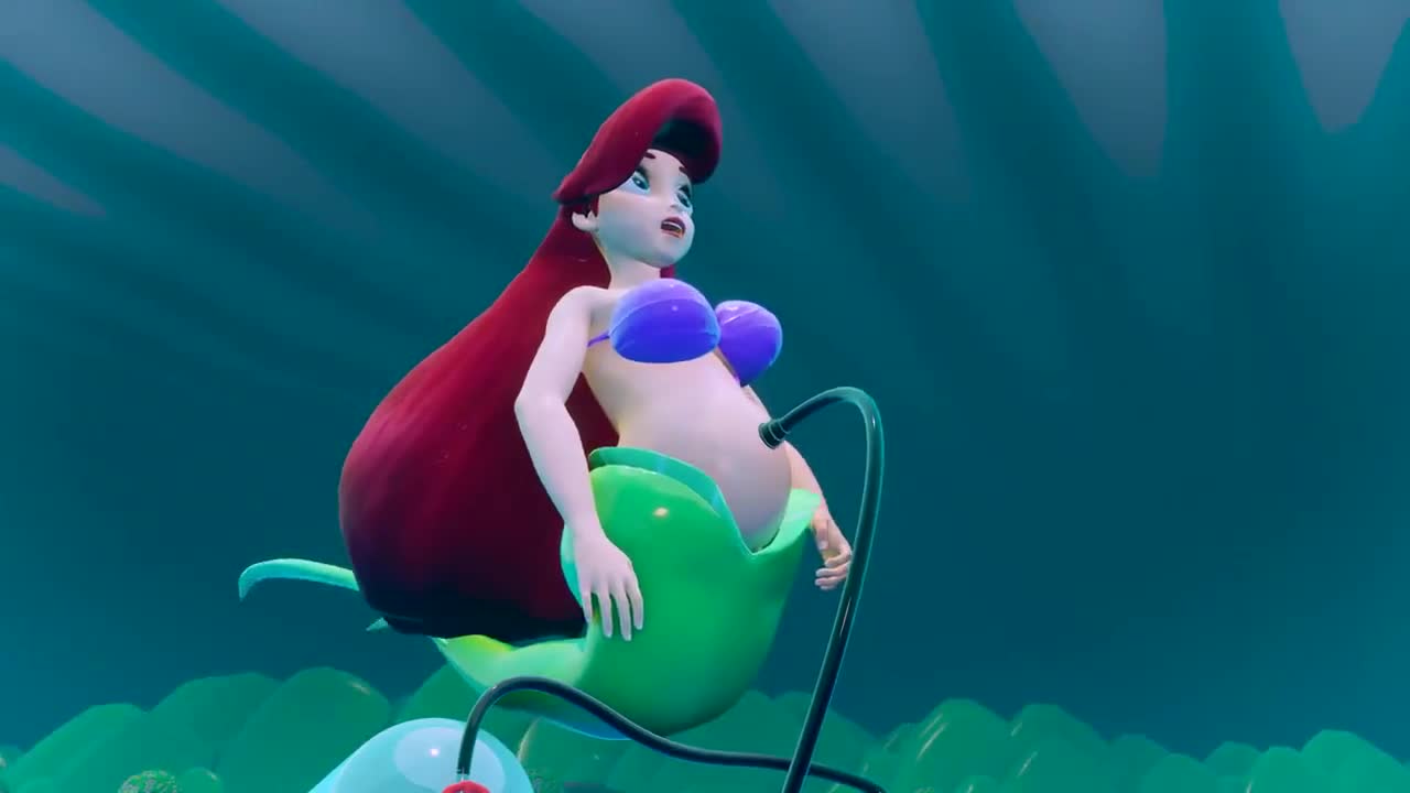 Disney Inflation Porn - Disney Ariel Belly Button Animated - Lewd.ninja