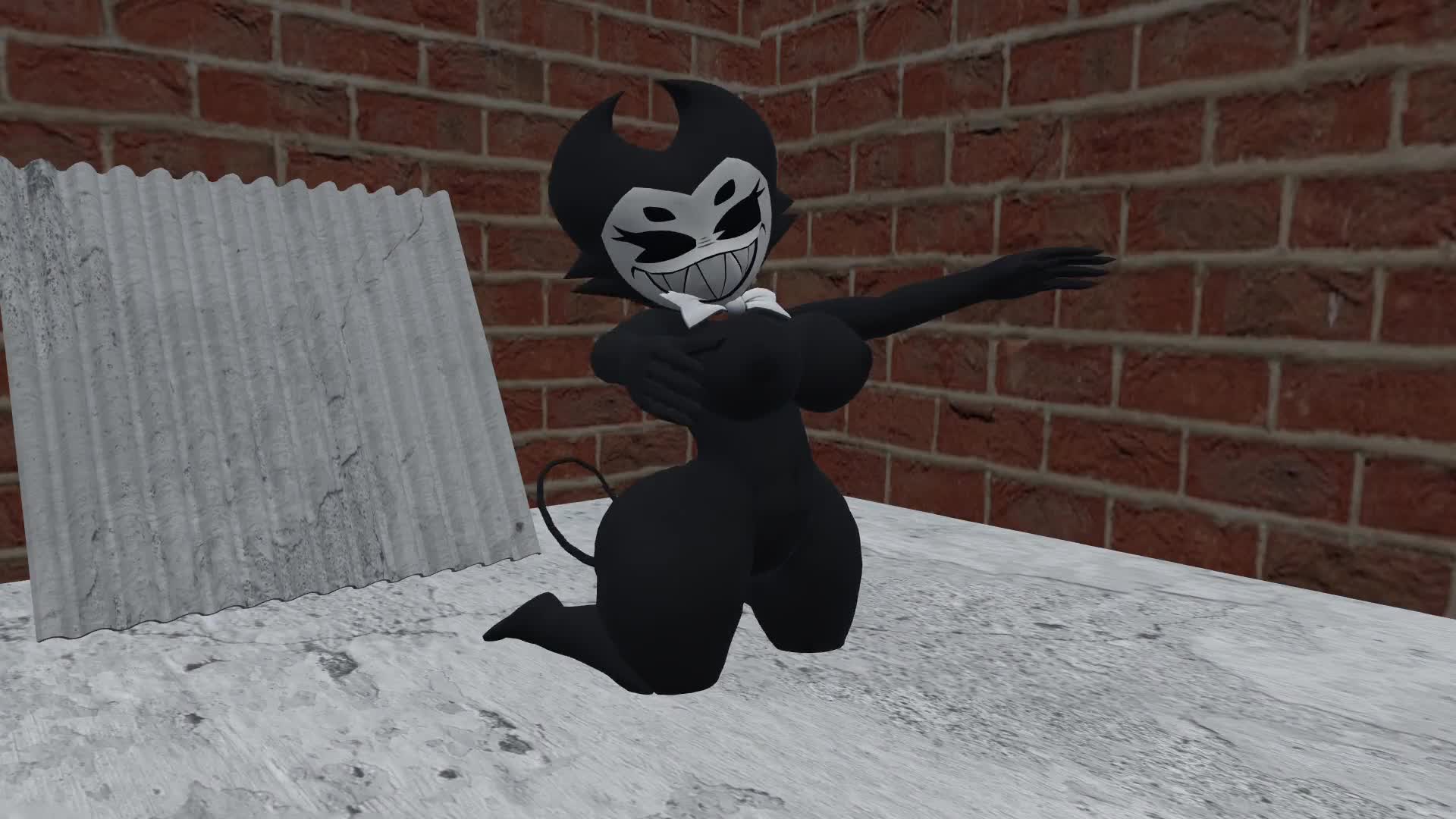 Bendy And The Ink Machine Hands Behind Head Animated - Lewd.ninja