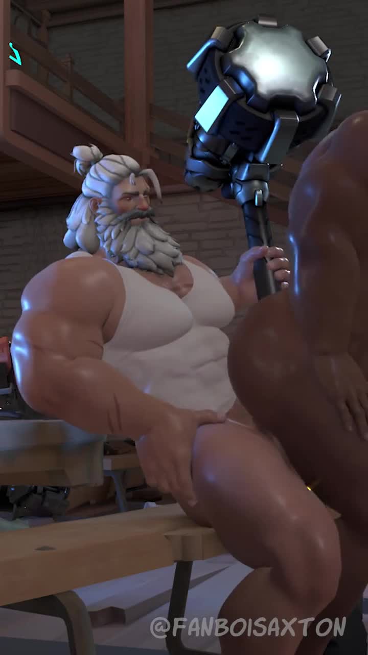 Overwatch Reinhardt 2boys Animated - Lewd.ninja