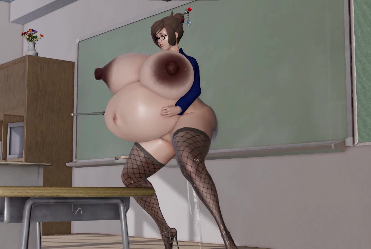 Blizzard Entertainment Mei (overwatch) Belly Expansion 3d - Lewd.ninja