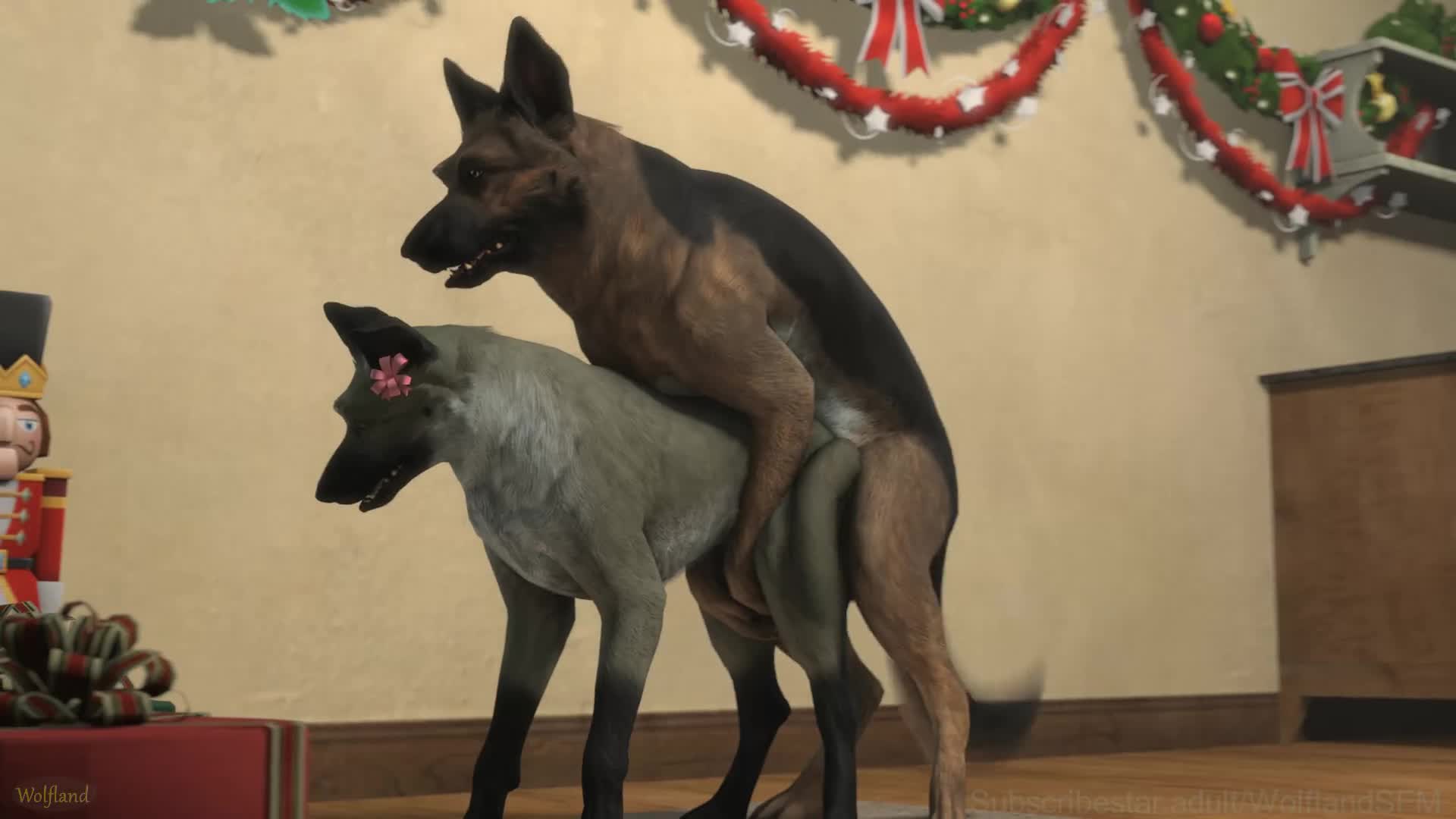 Guy Licking Pussy German Shepherd - Christmas Leila 4 Toes 16:9 - Lewd.ninja