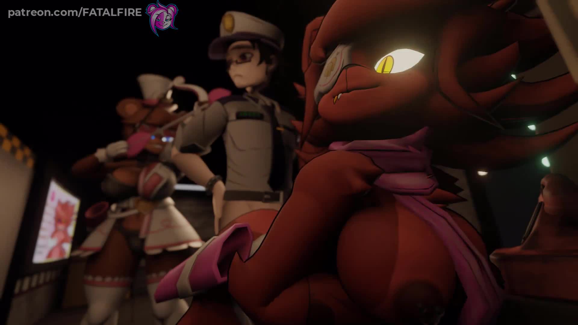 Chara gets pounded by the guards