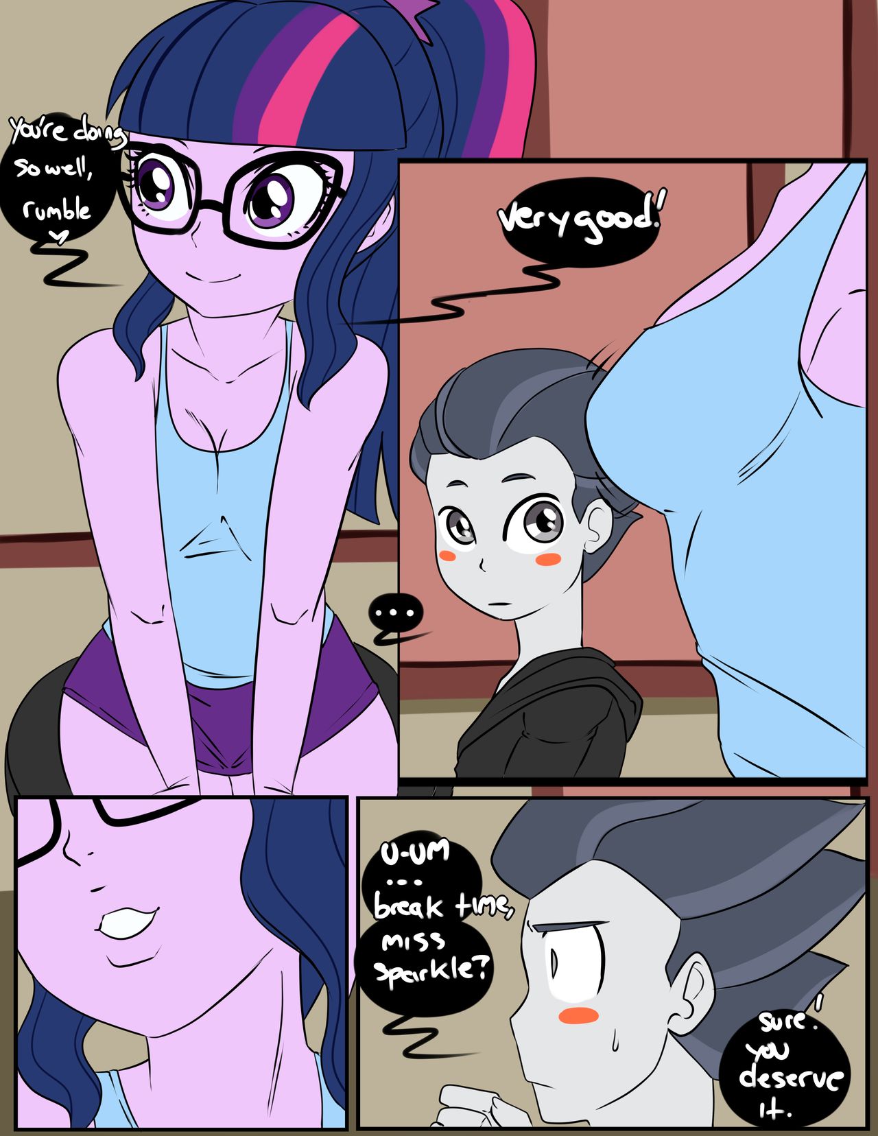 Inuyuru- Taming the Tutor [My Little Pony, Equestria Girls] - Lewd.ninja